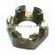 DIN935 M12 Carbon Steel Roasting Galvanized High Quality Hexagon Slotted Nuts Hex slotted nuts