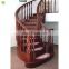 customized interior and exterior curved wood modern stairs