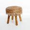 Wholesale Vietnam High Quality Woven Water Hyacinth Stool For Furniture Decoration