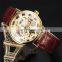 Sewor 605-1 Automatic Mechanical Relogio Masculino Branded Watches Men Luxury Leather Strap Design