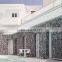 Gabion cage with the pebbles for wall