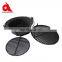 Round cast iron camping charcoal baking oven bbq grills