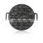 TRIONFO 19 holes cast iron double ears takoyaki pan