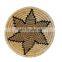 Flower Pattern Handwoven Seagrass Wall Decor Natural Weave Art Decor Placemat Wholesale
