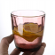High Quality Machine Made Purple Blue Colored Hiball And Dof Glass Tumbler Cup