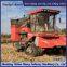 Corn harvester modified with track chassis, mud and wetland anti slip and anti sinking vehicle