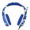 J10 Camouflage blue headphone Game headphone RGB light eat chicken mobile phone esports computer headphone