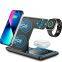2024 Innovative Multifunction Charging Stand Holders 15W Magnetic Wireless Charger 3 in 1 for Iphone Iwatch Air Pros Charging