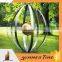 stainless steel garden abstract rolling ball sculpture