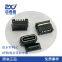 Waterproof TYPE-C 6PIN Mother Seat Vertical Adhesive Board H=6.0mm with Waterproof Ring IPX7