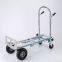 3 in 1 Style Aluminum Trolley Foldable Push Cart 770lbs/250KG weight capacity with Inflatable and Solid Rubber wheels