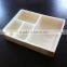 Natural wooden bark box wood fast food box wholesale
