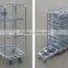 Industrial wire mesh roll container trolley
