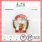 Red and green christmas santa wall clock