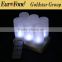 Remote control rechargeable led cold white candles for restaurant holiday lights