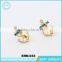 Korea Jewelry Liquidation Customize Anchor Gold Fashion Earring