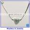 2015 New Product Synthetic Heart Opal Pendant With 925 Sterling Silver Chain Necklace