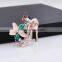 Fashion Rhinestone Diamond High Heeled Shoes Shape Brooch