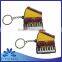 promotional custom made single side soft pvc rubber keychain with customized logo & 3D effect