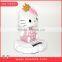 2016 Beautiful Plastic Solar panel hello kitty toy For car For Decoration