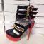 Sexy sandals 2016 for women safety shoes heel women ankle straps heel sandals for women