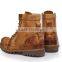 new design high cut leather men shoes