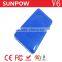 sunpow Multi-Functional Emergency power bank station Mini 12v car jump starter with Air compressor in car accessories