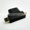 Manufacture hdmi port to mini micro hdmi adapter for laptop