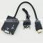 High speed 1080p hdmi to vga audio adapter for high definition televisions