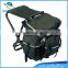 Outdoor portable folding fishing chair backpack