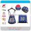 Rock Faith Figure Printing Polyester Material Promotional Drawstring Bag