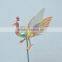 5 Inch Pearl Powder Plastic Peacock Garden Ornament Bird