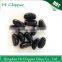 Black colored diamond shape glass gemstone for fire pit