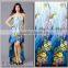 Chinese style printing rayon fabric for elegant dress