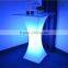 modern color chaging remote control square led illuminated glowing cocktail table