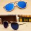 Unisex Sunglasses Modern Colors Sunglasses ,Vintage Rainbow Mirror Lennon Sunglasses Revo Mirrored Metal Glasses Sunglasses