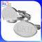 China Wholesale Custom Round Plain Flat Cufflink Engraved Stainless Steel Cufflink