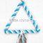 Pet durable braid cotton rope chew bite toy tennis triangle shape