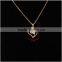 Real zircon wedding gold ring necklace set fashion 925 silver jewelry set