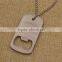 Custom metal dog tag engraver with bottle opener