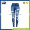 Large Size Waist Slim Stretch Feet Jeans Trousers