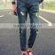 2016 new arrival skinny denim ripped jeans for men