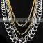 wholesale men fashion long chain design simple gold chain necklace