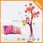 Modern New Handmade Decal, None-toxic 3d Flocking Red Flowers Wall Sticker