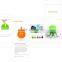 Smile duck desgn 3 in 1 USB Data Cable for phone, computer, digital devices