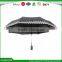 2016 21"*8K 3 folding black promotion car umbrella for mini