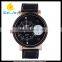 WJ-5380 newest big dial stylish arrtactive leather double movement businessmen watch