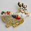 Reindeer Bring Full Of Christmas Gift On Sleigh Brooch