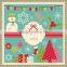 Colorful christmas card, greeting card, happy brithday card printing