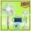 Air cooler fan series UNI-341battery 12v rechargeable fan water evaporative solar fan